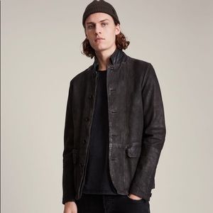 All Saints Survey Leather Blazer Brand New with Tags S